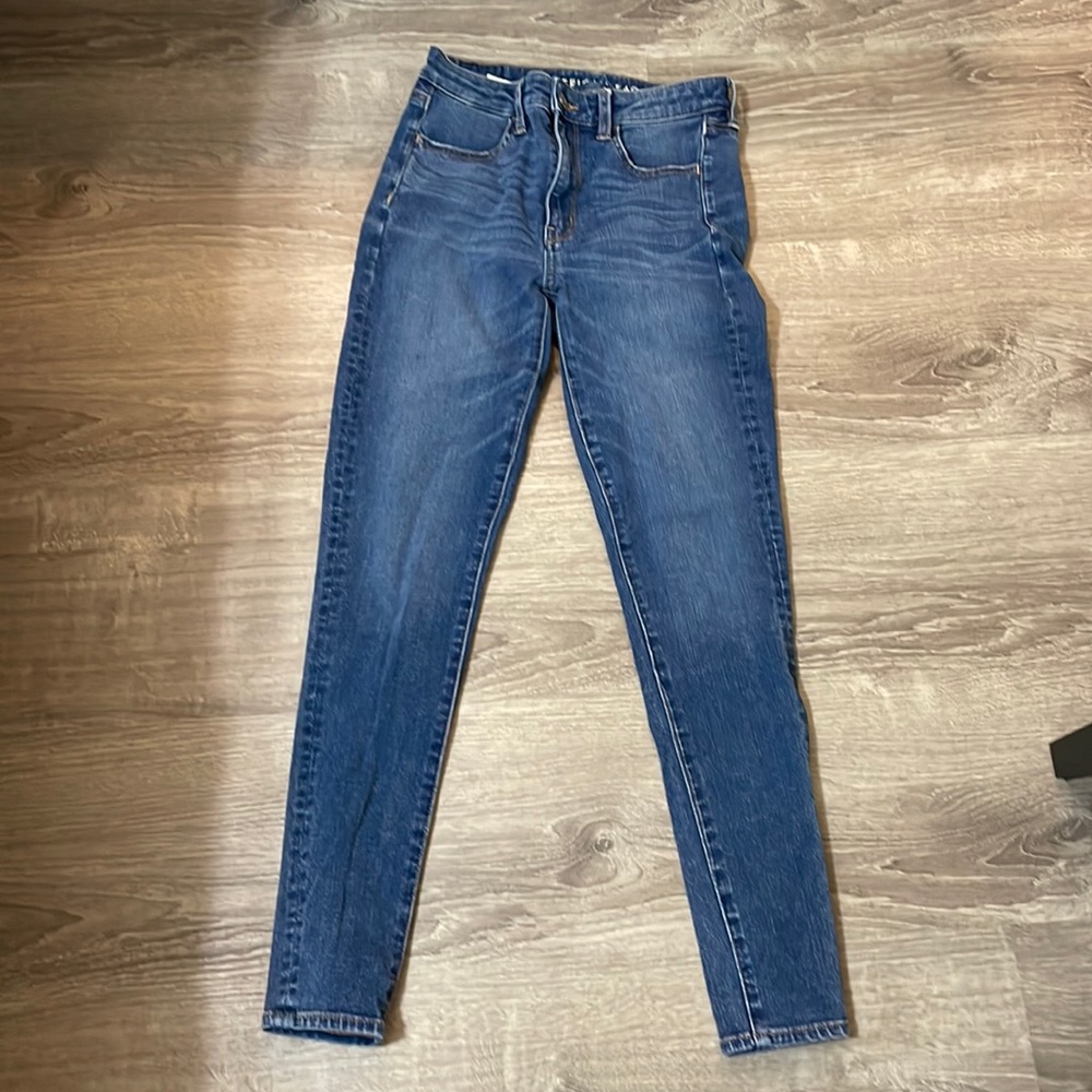 American Eagle 360 Next Level Stretch Super hi-rise jegging 1 Size 2, 1 Size 4